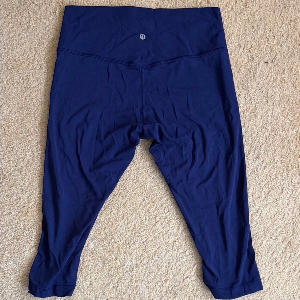 lululemon athletica Navy Blue High-Rise Cropped Leggings